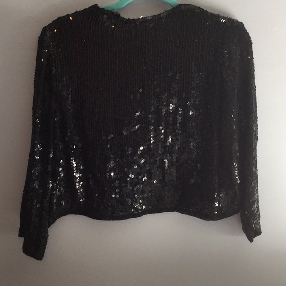 Black sequin sweater - Picture 2 of 2